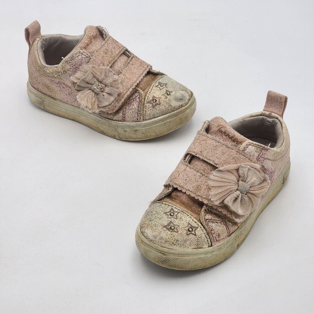 Skechers Kids Twinkle Toes Sparks Glitter Gems Light Up Shoes Toddler's Size 9